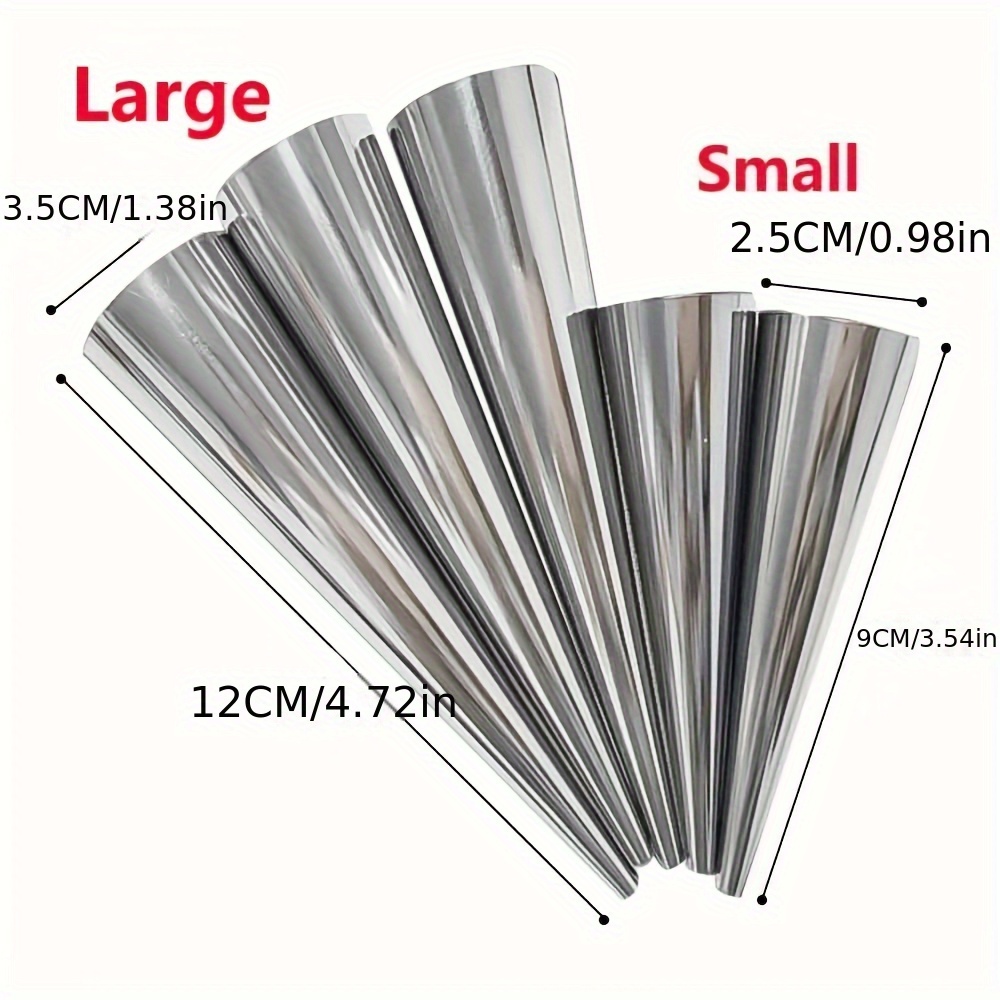 6pcs, Cone Roll Stainless Stee - đánh giá và giá Danish Pancake Pan