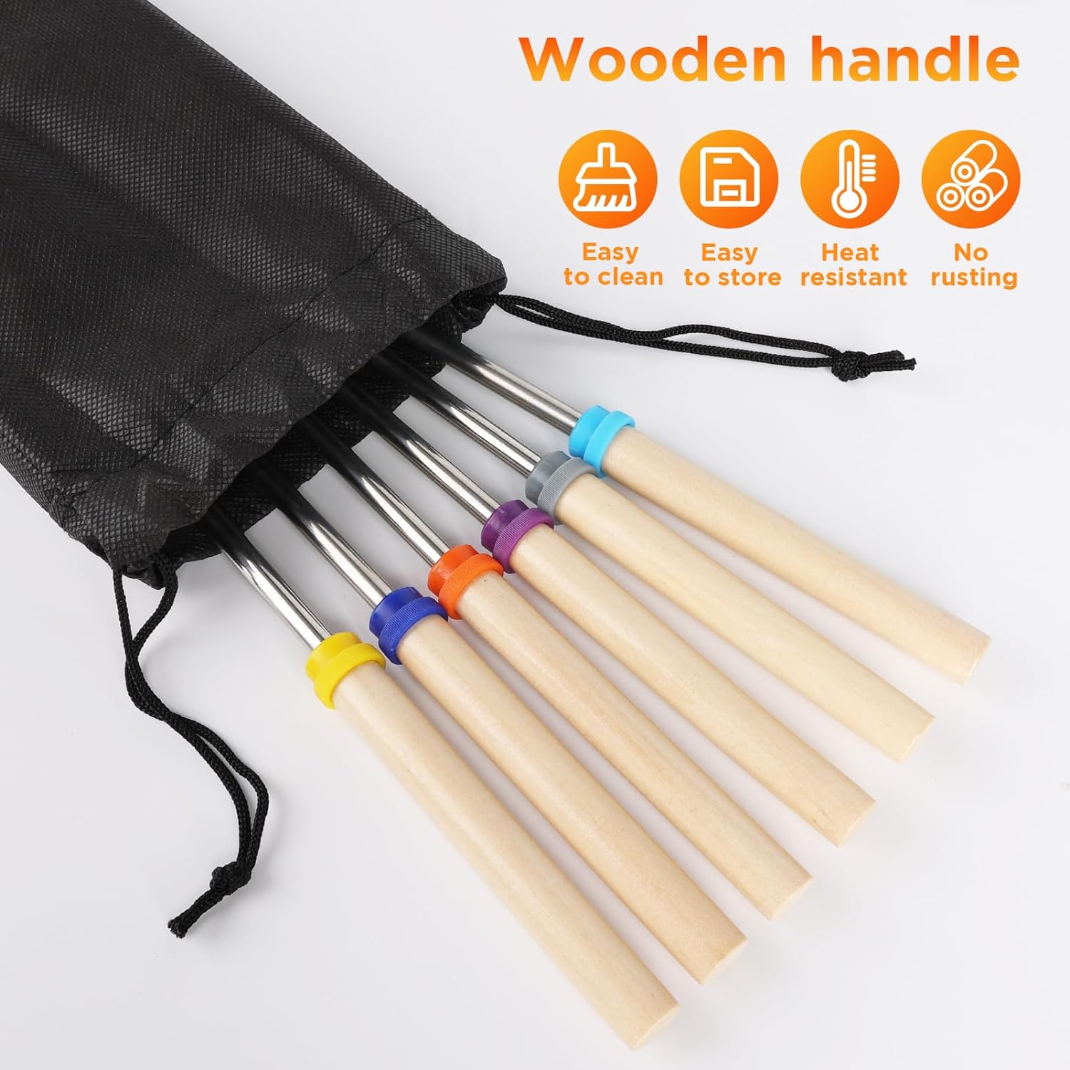 6Pcs Stainless Steel Telescopi - đánh giá và giá Corn Dog Stick
